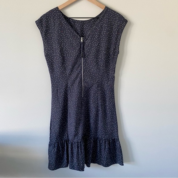 Tommy Hilfiger Red, White, And Blue Navy Dress Zipper Size Small Patriotic Midi - Picture 3 of 8